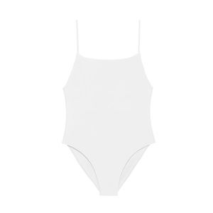 JADE Swim Trophy One Piece in White - Size Small - Style # JS302_RE21
